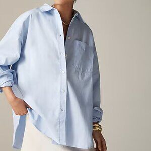 NWT J Crew Étienne oversized shirt in lightweight oxford